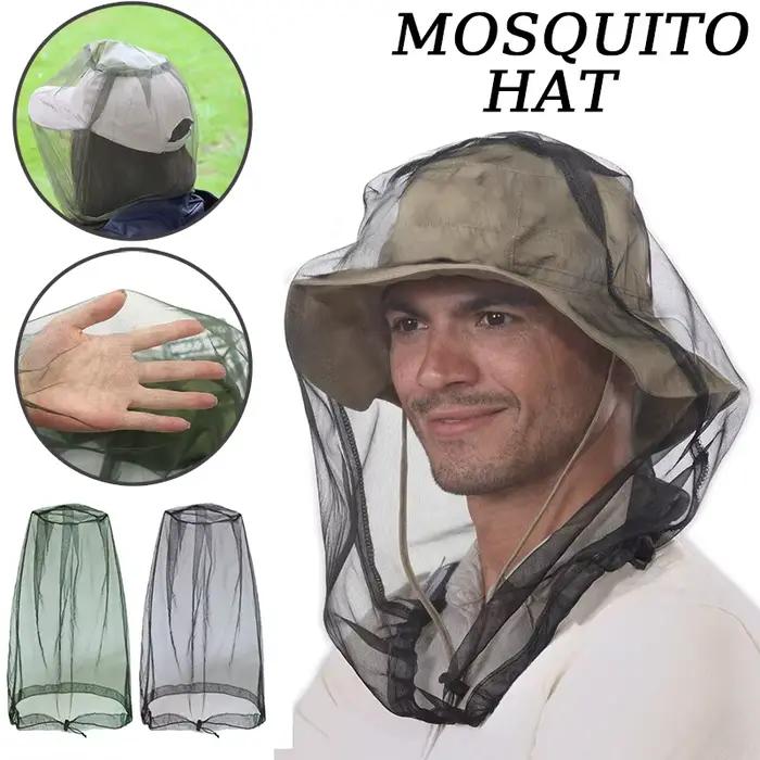 Chapeau en maille anti-moustiques et anti-insectes