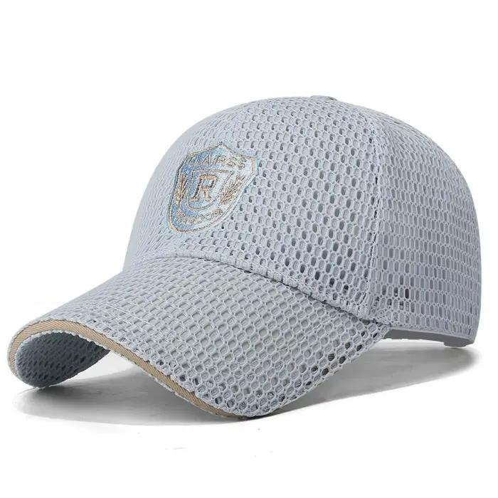 Casquette de baseball multicolore en maille respirante taille ajustable pour homme et femme décontracté style sportif polyvalent quatre saisons