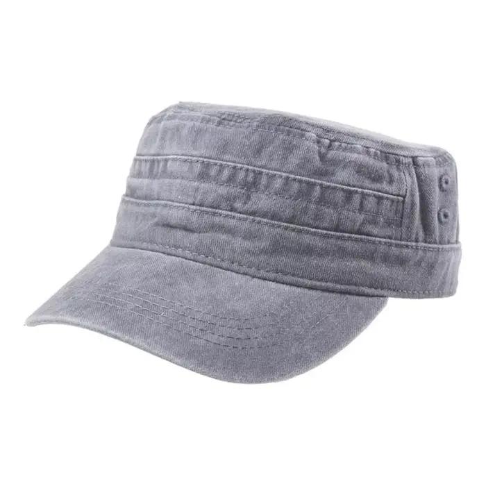 Casquette plate en coton délavé 39BB pour hommes