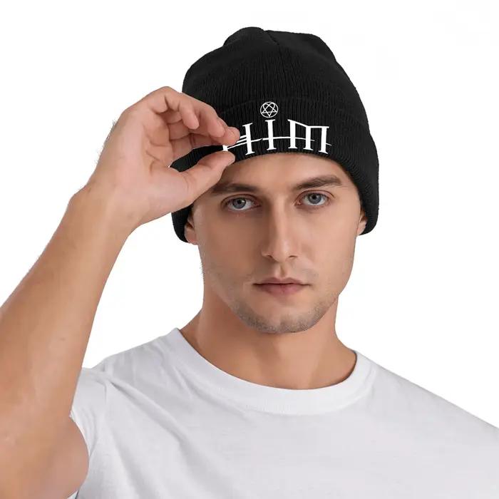 HIM rock band bonnet tricoté bonnets chapeau d'hiver chaud acrylique hip-hop casquettes hommes femmes cadeaux