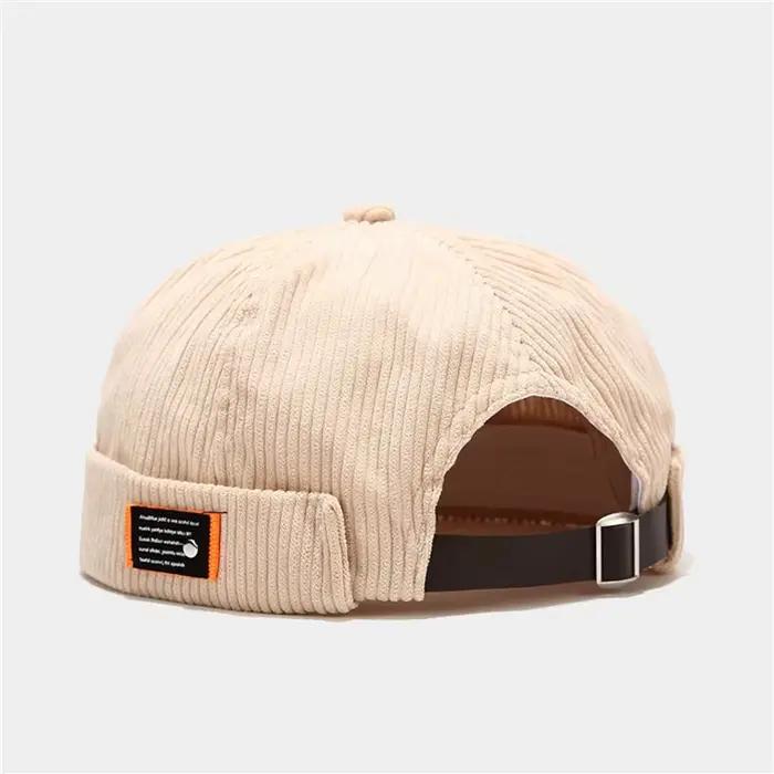 Casquettes Docker Vintage en Velours Côtelé pour Hommes et Femmes