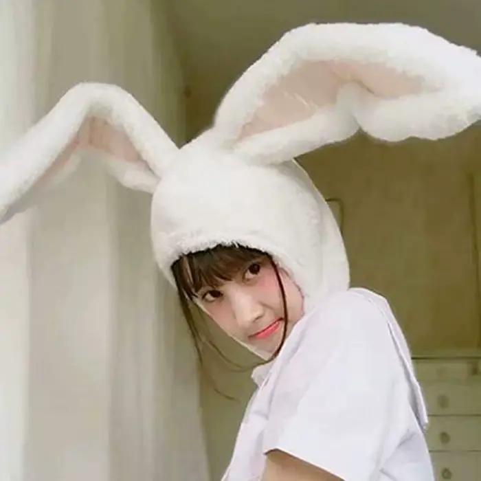 Chapeau à oreilles de lapin pour femmes et filles