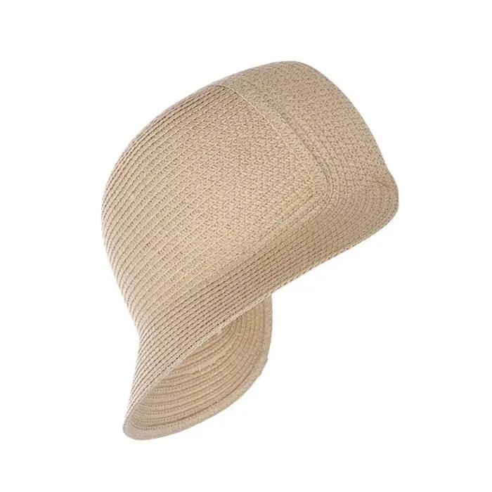 Chapeau de paille tressé artisanal avec sangle réglable pour femmes et hommes, parfait pour les garden parties, mariages victoriens et événements cosplay