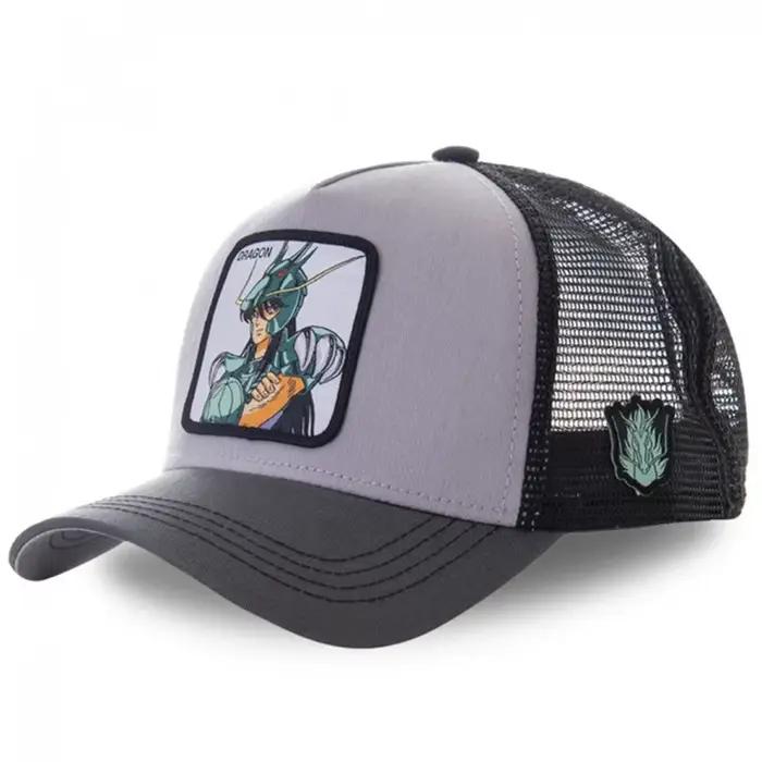 Casquette Saint Seiya en flanelle ajustable pour cosplay et protection solaire homme femme été hip hop anime