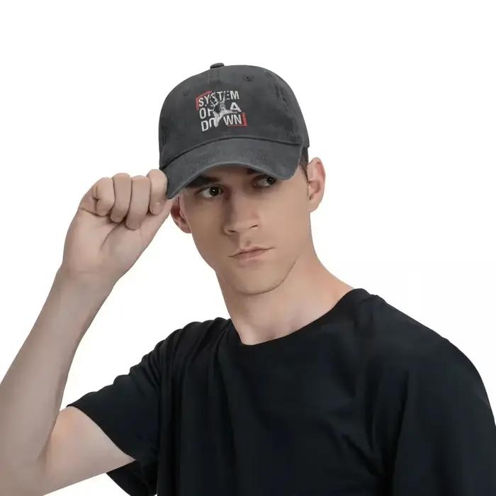 Casquette de baseball imprimée System Of A Down casquette de camionneur pour hommes et femmes style sport coton réglable pour les quatre saisons occasions spéciales et décontractées