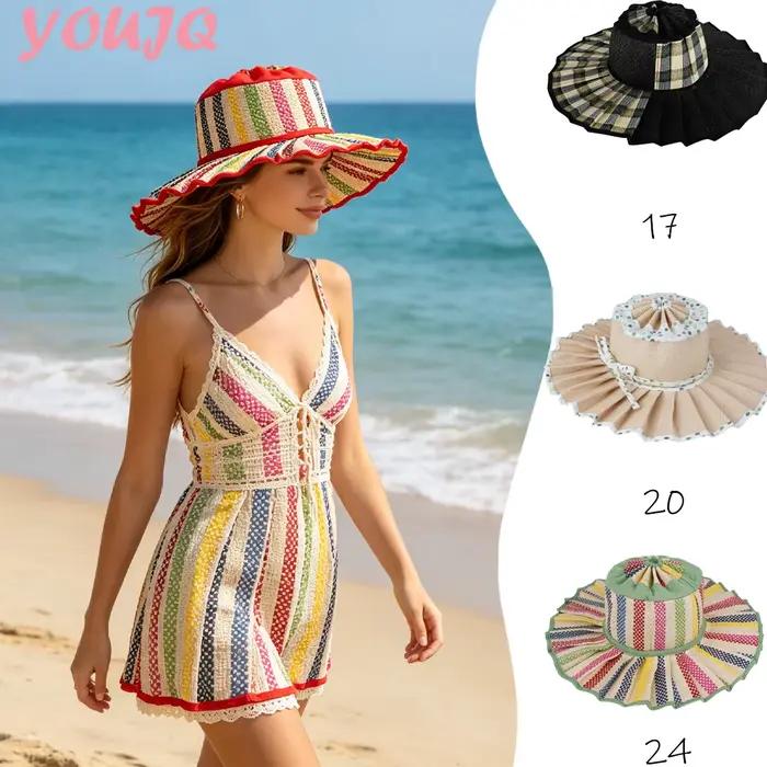 Nouveau Chapeau de Soleil Pliable pour Femme