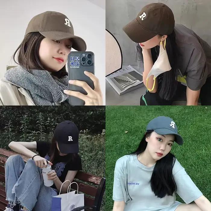 Casquette de baseball brodée de lettres en coton doux pour hommes et femmes