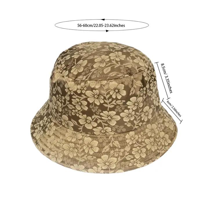 Chapeau de pêcheur élégant à motif floral