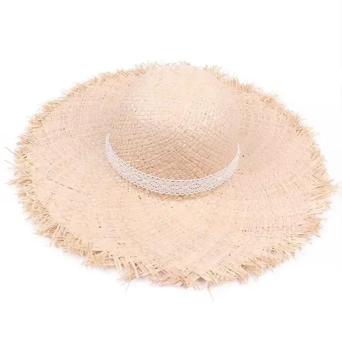 Chapeau d'été en raphia pour femmes