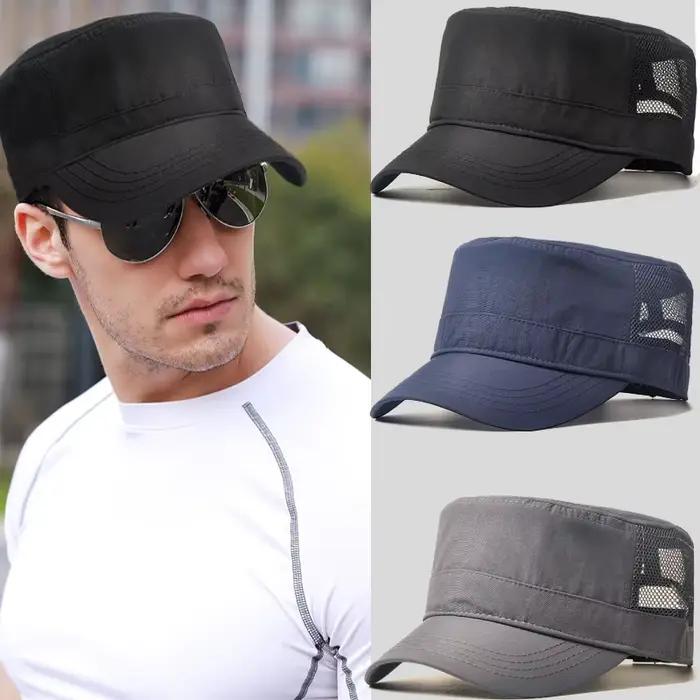 Casquettes à dessus plat en maille de grande taille pour adultes