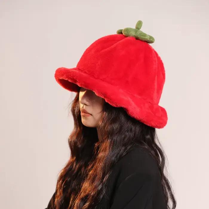 Chapeau en fourrure artificielle de grande taille pour homme