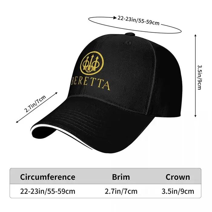 Casquette de baseball noire avec logo BERETTA brodé
