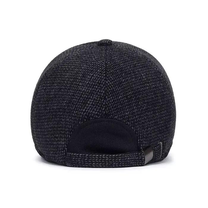 Casquette de baseball pour hommes en velours côtelé, style sport, visière ajustable, doublure chaude, taille unique, adapté aux activités extérieures en hiver