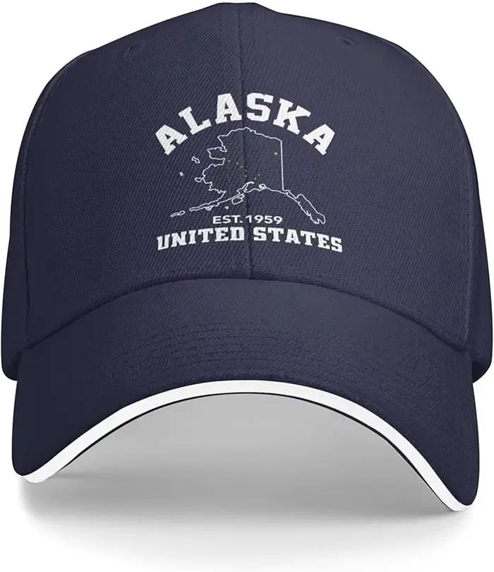 Alaska Est-Casquette de baseball pour hommes et femmes