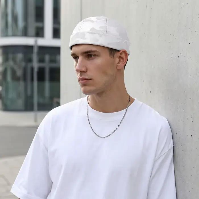 Chapeau Docker Camouflage Tendance Unisexe Respirant et Réglable sans Bord pour Printemps