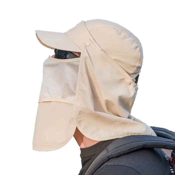 Chapeau de pêche imperméable protection solaire chapeau Boonie pour pêche randonnée jardin safari plage multicolore polyvalent pour homme femme