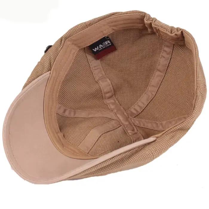 Bérets Vintage Hommes Femmes Casquette Chapeau pour Printemps Automne Coton Rétro Béret