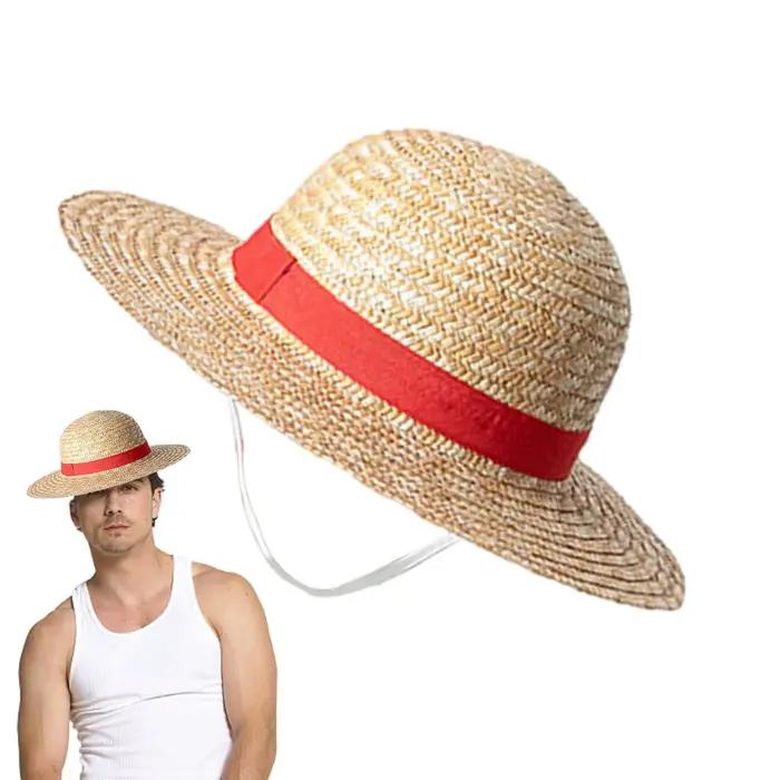 Chapeau de paille Luffy cosplay pour enfants et adultes occassions spéciales fêtes et activités de plein air