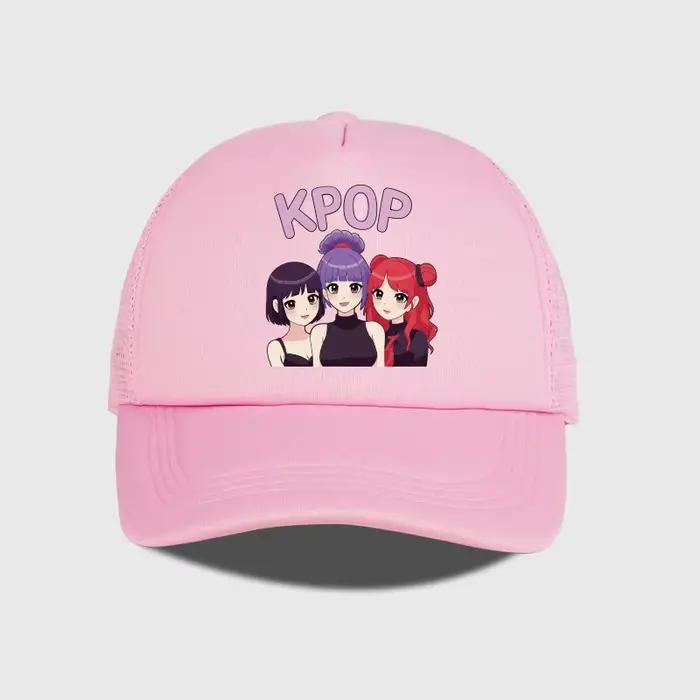 Casquette de camionneur en maille KPOP Anime Girl