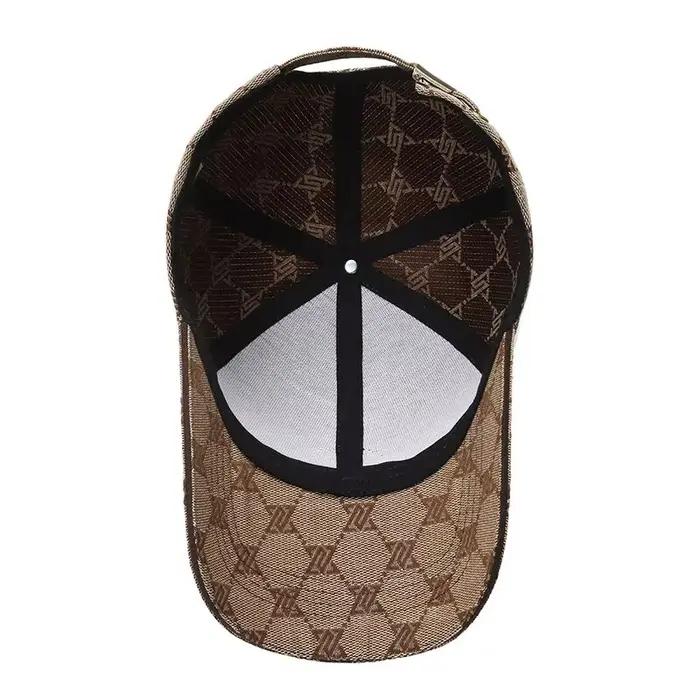 Casquette de baseball tendance à motif monogramme - Ajustable et confortable