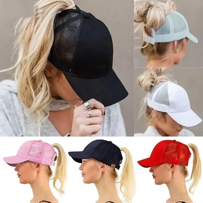 Nouvelle casquette de baseball queue de cheval pour femme