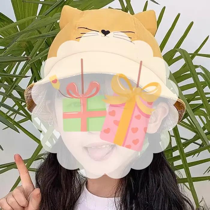 Chapeau mignon pour bébé avec motif de chat
