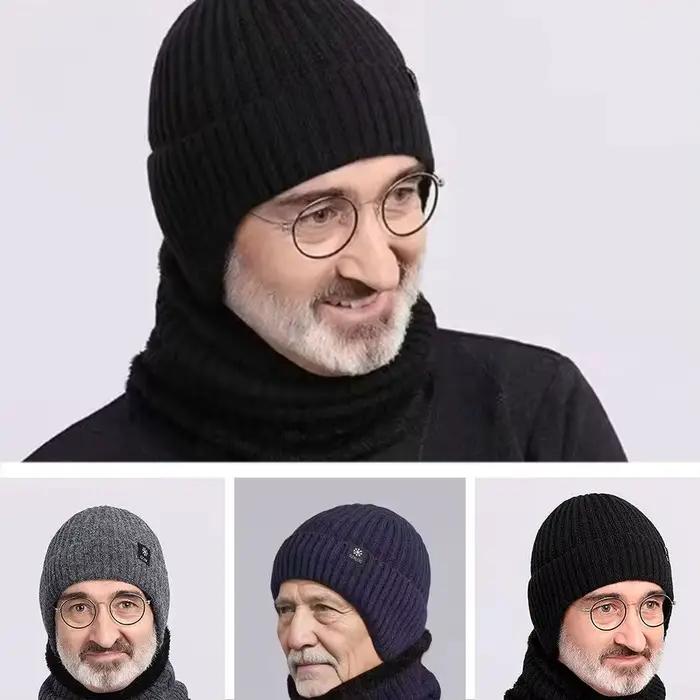 Chapeau épais chaud d'hiver pour hommes d'âge moyen et âgés