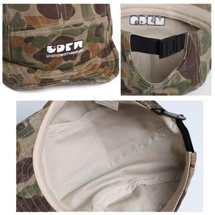 Casquette de baseball vintage camouflage 5 panneaux pour hommes et femmes