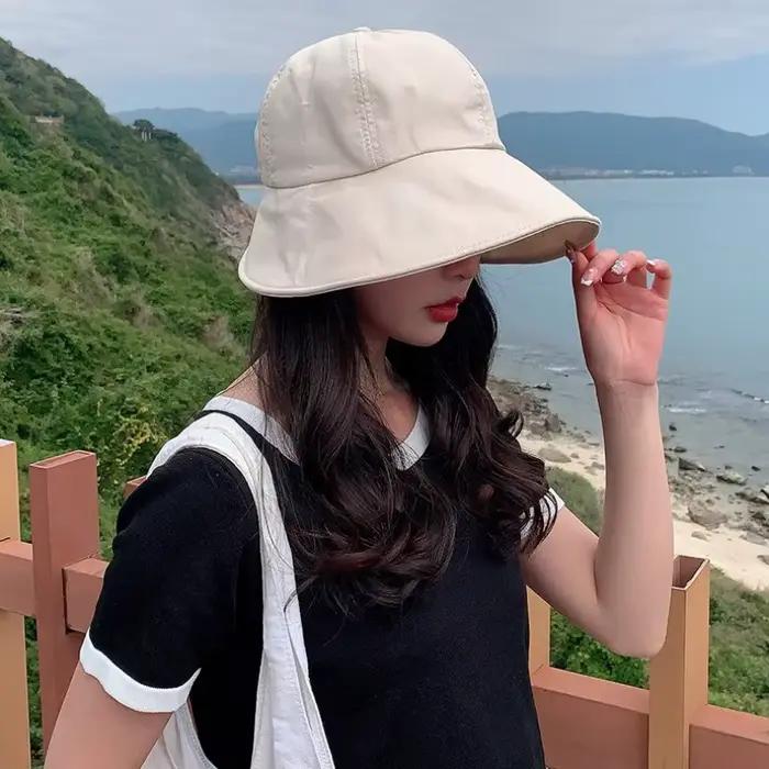 Chapeau de pêcheur pare-soleil en forme de dôme pour femmes