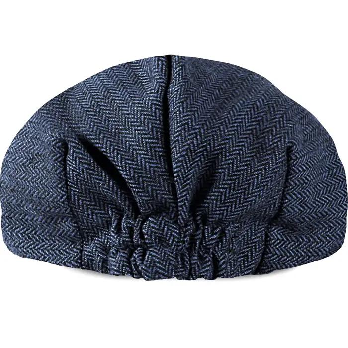 Bonnet Bébé Garçon Enfant Hiver Herringbone Casquette Plate Bambin Vintage Les chauffeurs Épaisse Chaud Chapeau Des Gamins Doux Avec Doublure Accessoires