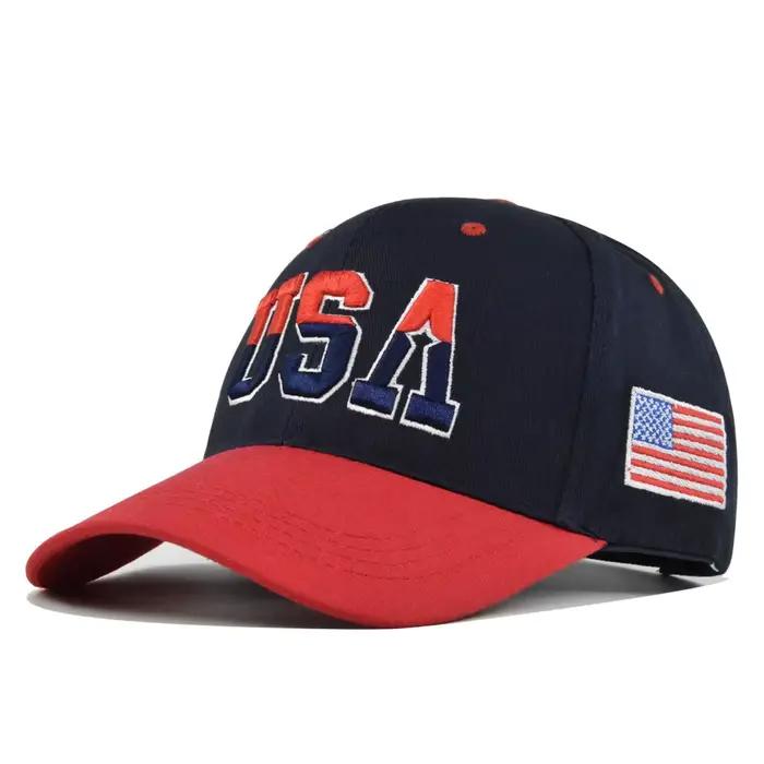 Casquette de Baseball brodée drapeau patriotique américain pour hommes et femmes