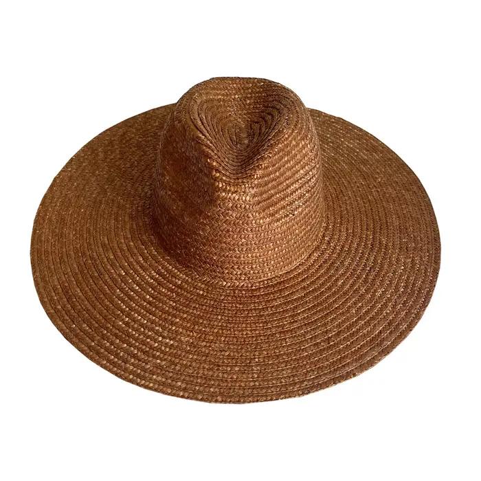 Chapeau de paille anderà grand bord pour femmes