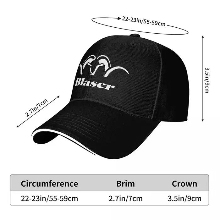 Casquette de baseball Blaser Ram Logo noire avec broderie blanche