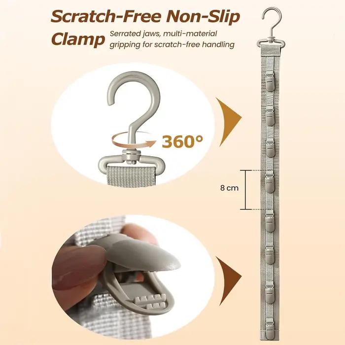 Sangle d'organisateur de chapeau au-dessus de la porte Porte-chapeaux suspendus avec boucle à clip Organisateur