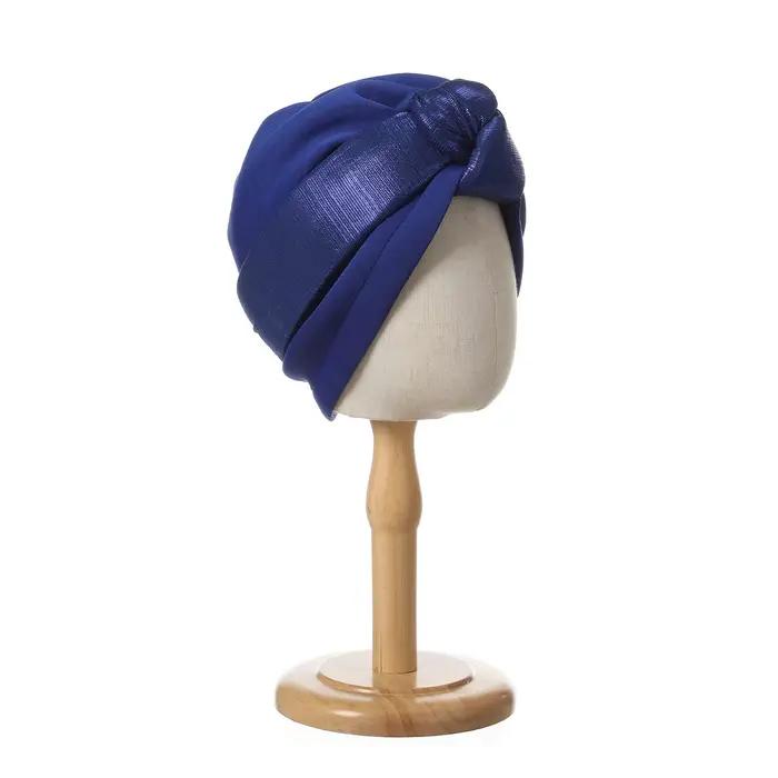 Turban décontracté en polyester pour femmes, style sportif, bord froissé, polyvalent pour toutes les saisons et occasions