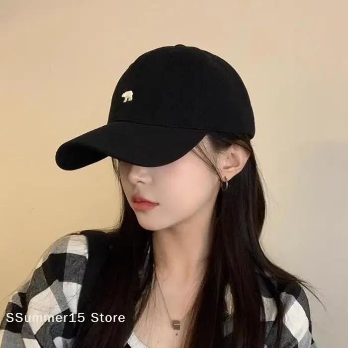 【R】Casquette de baseball brodée avec un motif d'ours