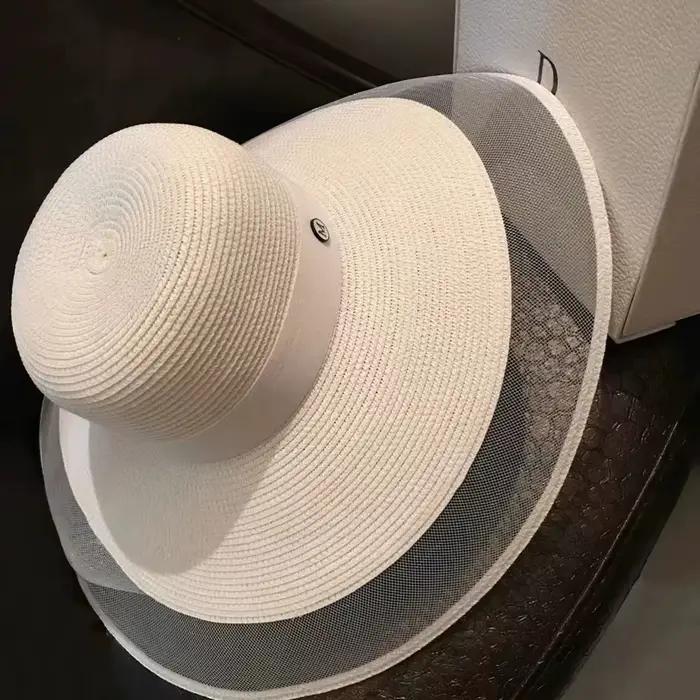 Chapeau de soleil en filet à voile pour femmes