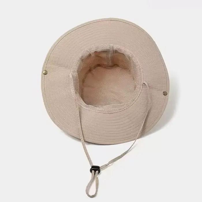 Chapeau de soleil d'extérieur kaki pour hommes