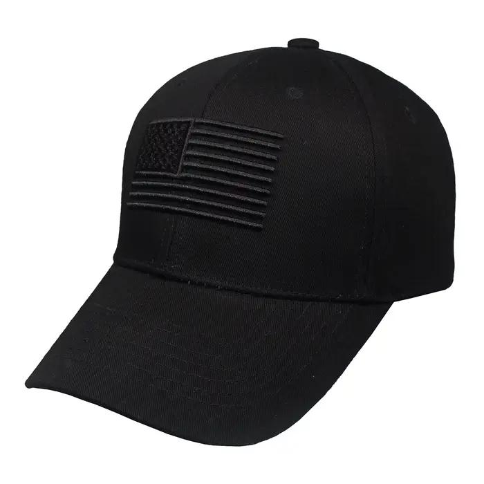 Casquette de baseball brodée drapeau américain unisexe