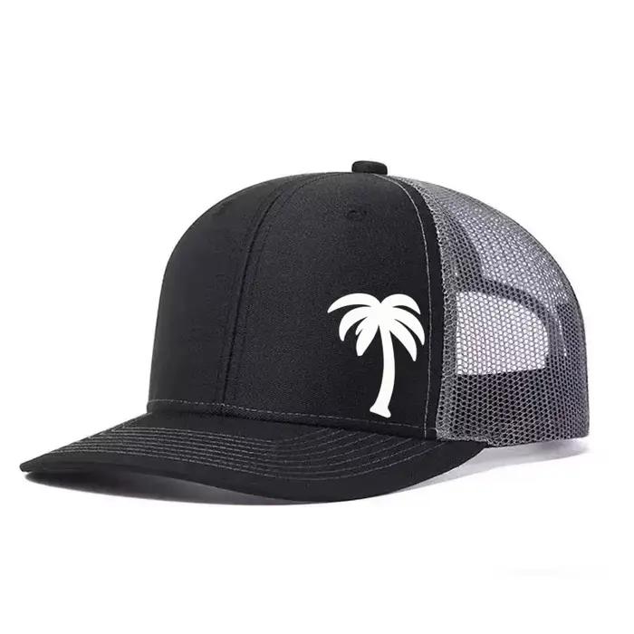 Casquette de baseball imprimée palmiers protection solaire respirante pour plein air golf pêche activités unisexe