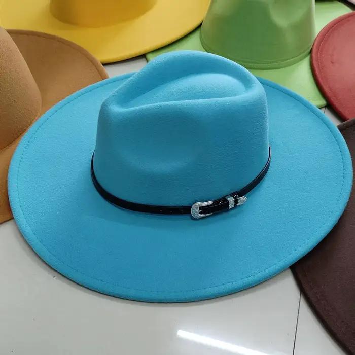 Chapeau Fedora classique en feutre pour hommes et femmes