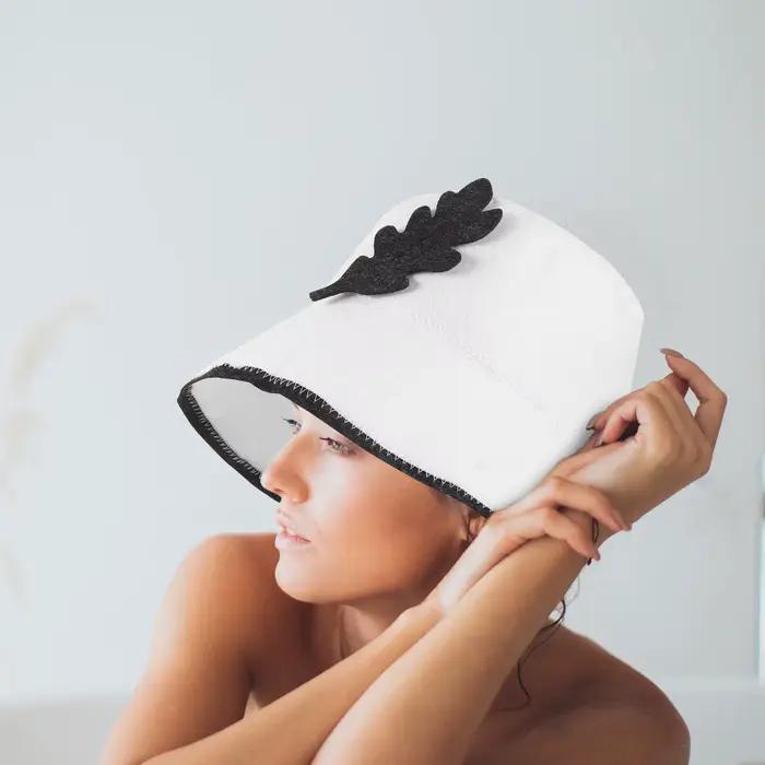 Chapeau de sauna en feutre pour femmes et hommes