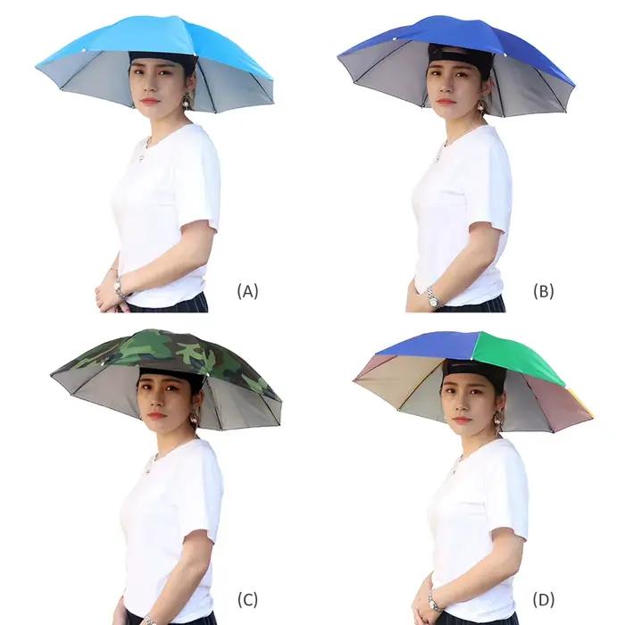 Chapeau parapluie d'extérieur pliable