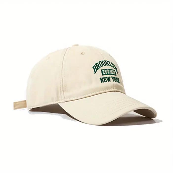 Mode hommes femmes BROOKLYN Baseball coton réglable Snapback chapeau broderie
