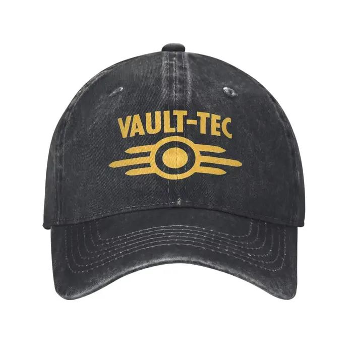 Casquette de baseball Vault Tec Logo Fallouted Game Sun en coton avec protection solaire réglable pour homme et femme pour les quatre saisons et les occasions extérieures