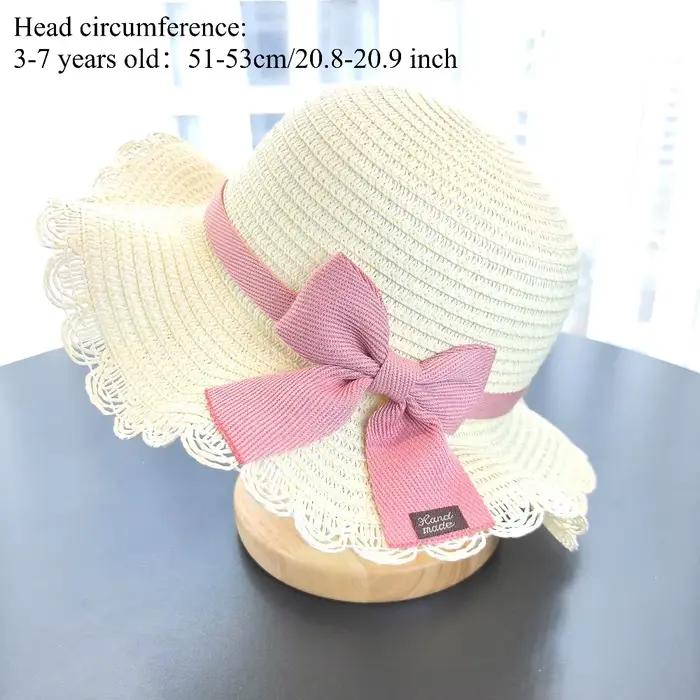 Chapeau de paille à large bord pliable avec nœud décoratif et sac fourre-tout de grande capacité accessoires de plage faits main pour filles printemps été décontracté plage sac fourre-tout occaions spéciales