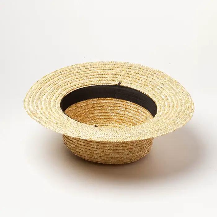 Chapeau de paille solide personnalisé