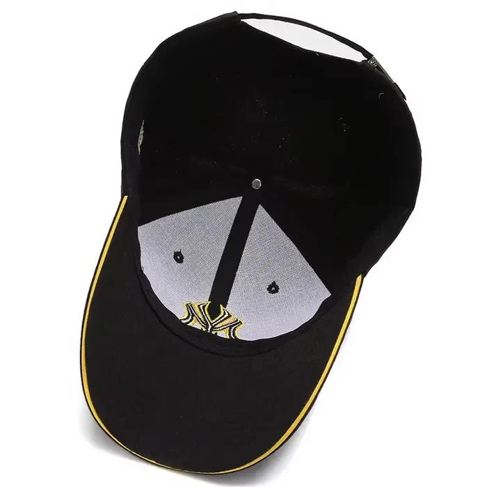 Casquettes Quatre Saisons pour Hommes – Casquette de Baseball Décontractée Noire Tendance Rétro avec Broderie Lettres Brooklyn en Coton Réglable – Chapeau de Soleil Hip Hop