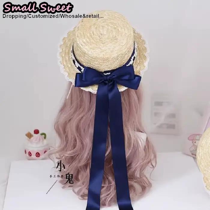 Chapeau de paille Lolita style petite boutique de bonbons
