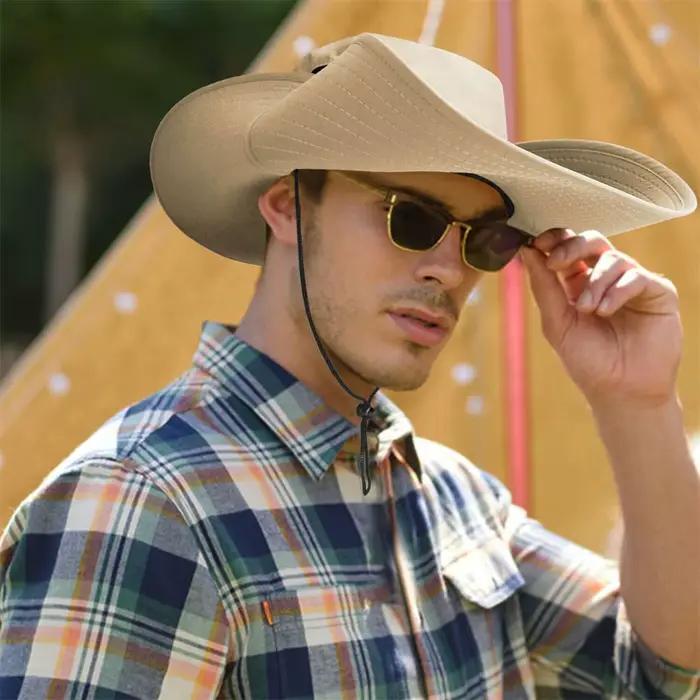 Chapeau de pêcheur à grand bord large de 15CM pour hommes